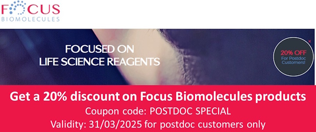 PostDoc special offer: get a 20% discount 